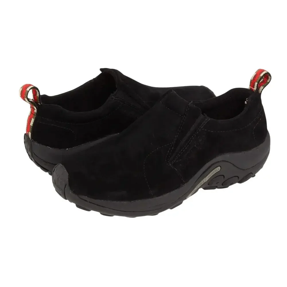 Merrell Womens Jungle Moc Shoes US 11 Wide EU 42.5 Black Suede EUC